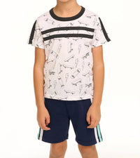 Chaser - Boys Skateboard and Lightning Bolts Tee