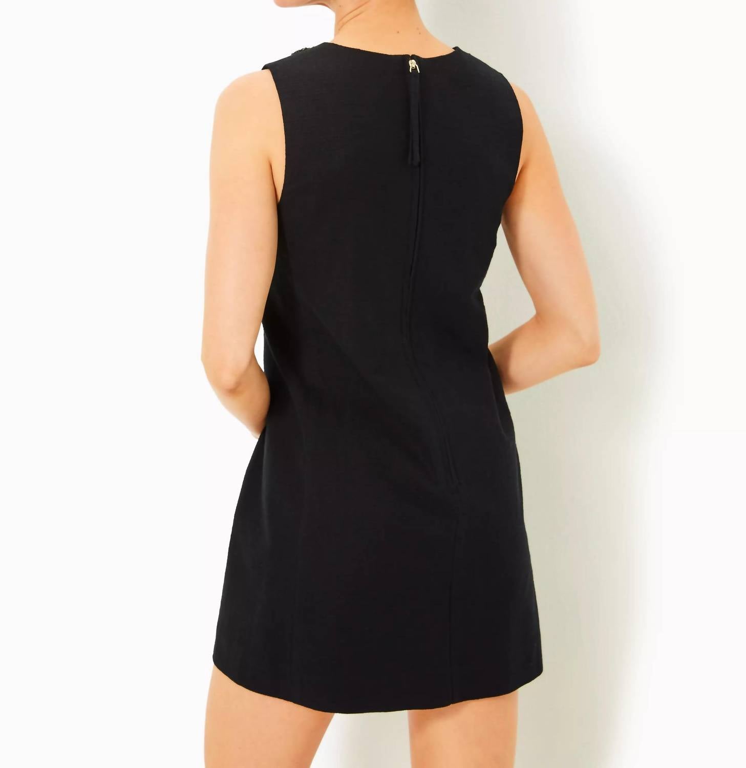 Lilly Pulitzer - Edita Embellished Stretch Dress, Noir