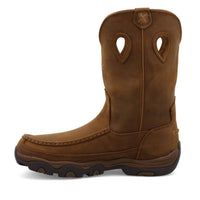 TWISTED X Men's 11" Pull On Hiker Boot in distressed saddle saddle - men's boots - detail view