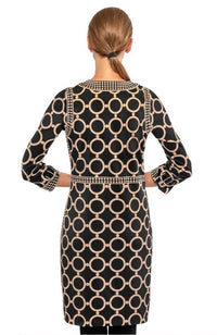 Gretchen Scott - Dip & Dot Trimmed Up Dress