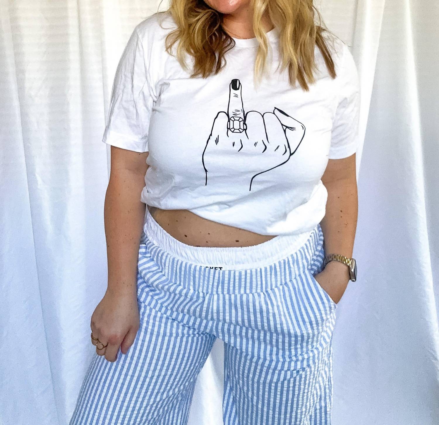 Brvo Tees - Peep The Ring Bride Short Sleeve Tee