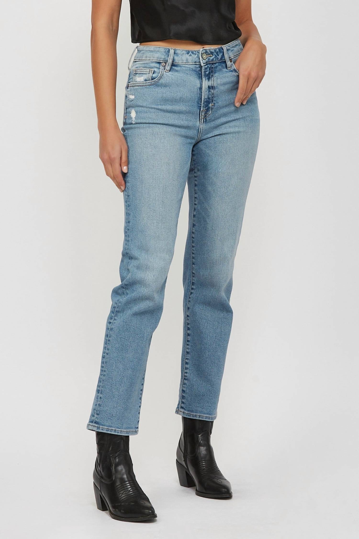 Hidden - Medium Clean Classic Stretch Straight Jean