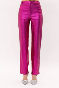 Sofie the Label Kiki Straight Leg Pant in fuchsia - women's pants