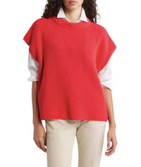 Frank & Eileen Women's Montecito Top in red - women's sweater