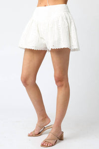Olivaceous - Bunny Eyelet Shorts