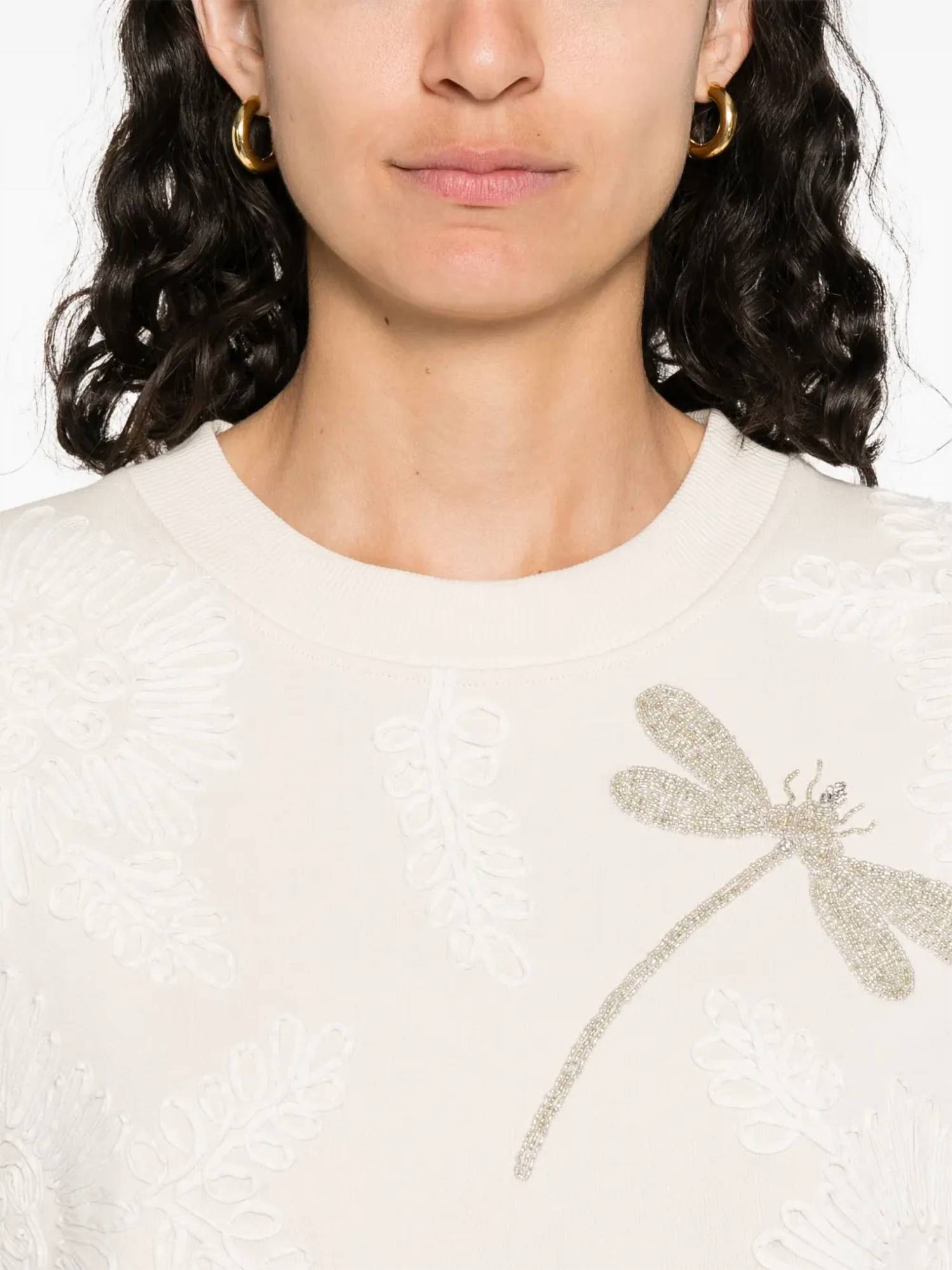 Forte Forte - Voila Une Fleur Embroidery Sweatshirt