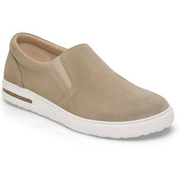 BIRKENSTOCK Women's Oswego Slip On Shoe in taupe - women's sneaker - detail view