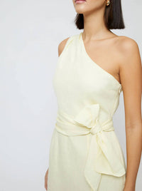 French Connection - Birdie Linen Shoulder Tie Mini Dress