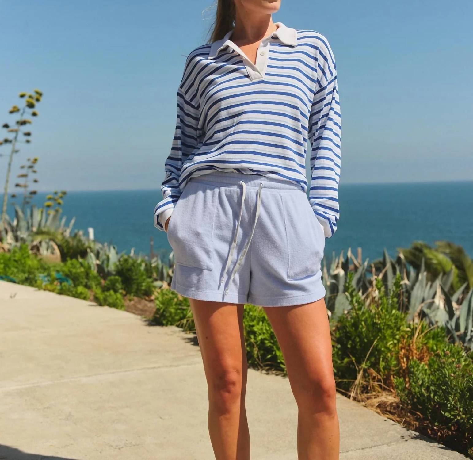 Sundry - 90s Polo Stripe Shirt