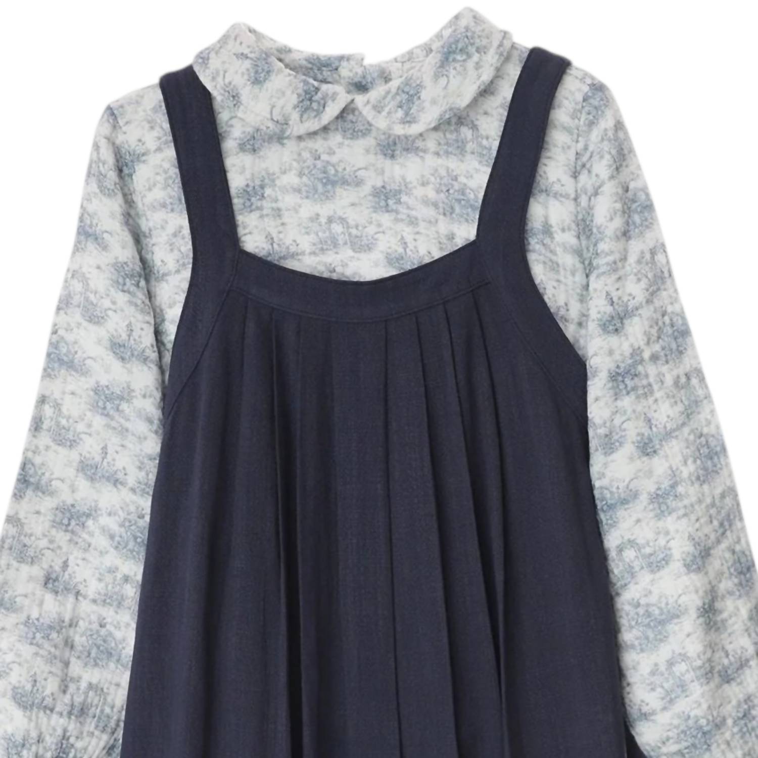 Bonjour - Girls Toile Print Shirt & Maxi Jumper