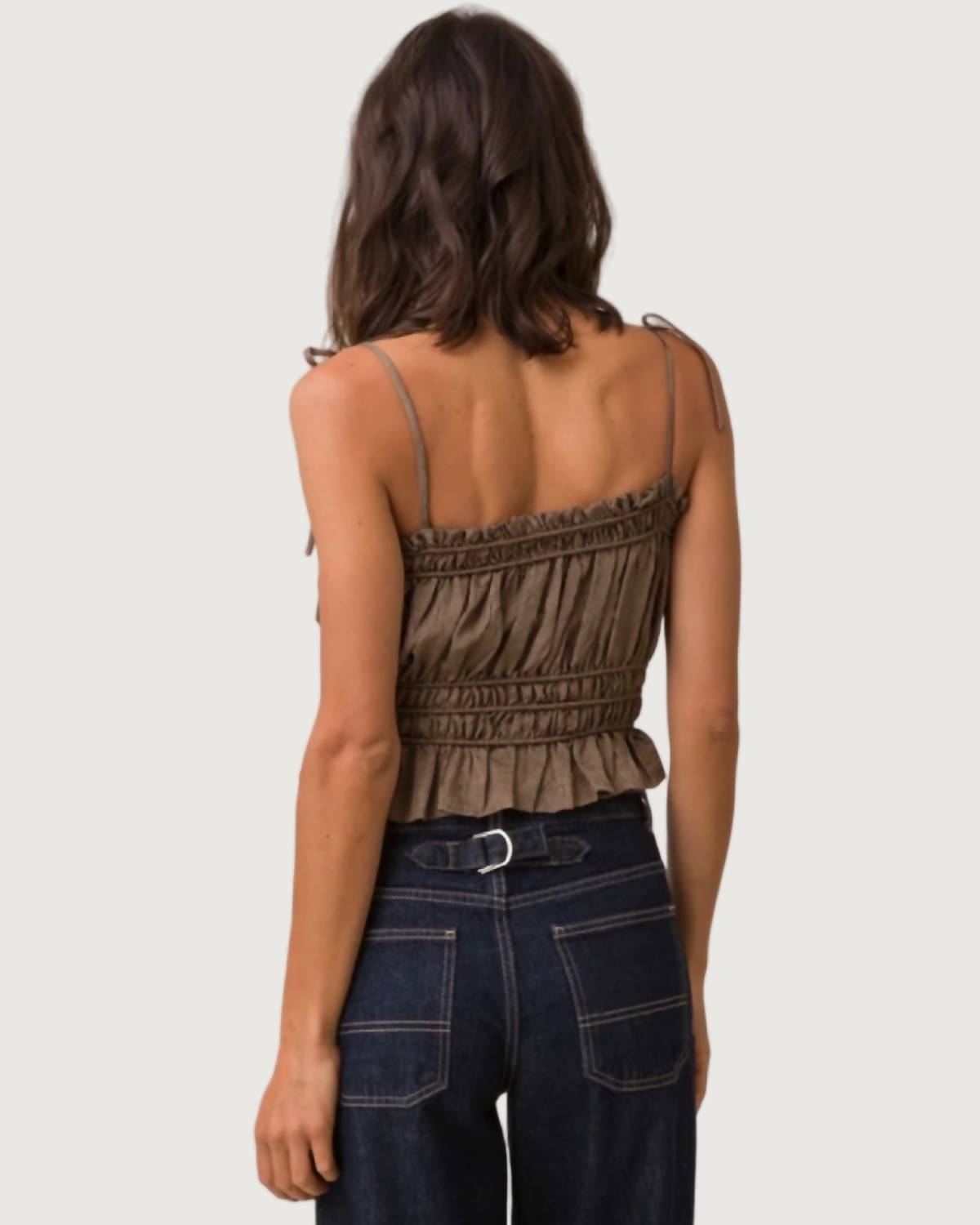 Line And Dot - Una Tie Strap Top