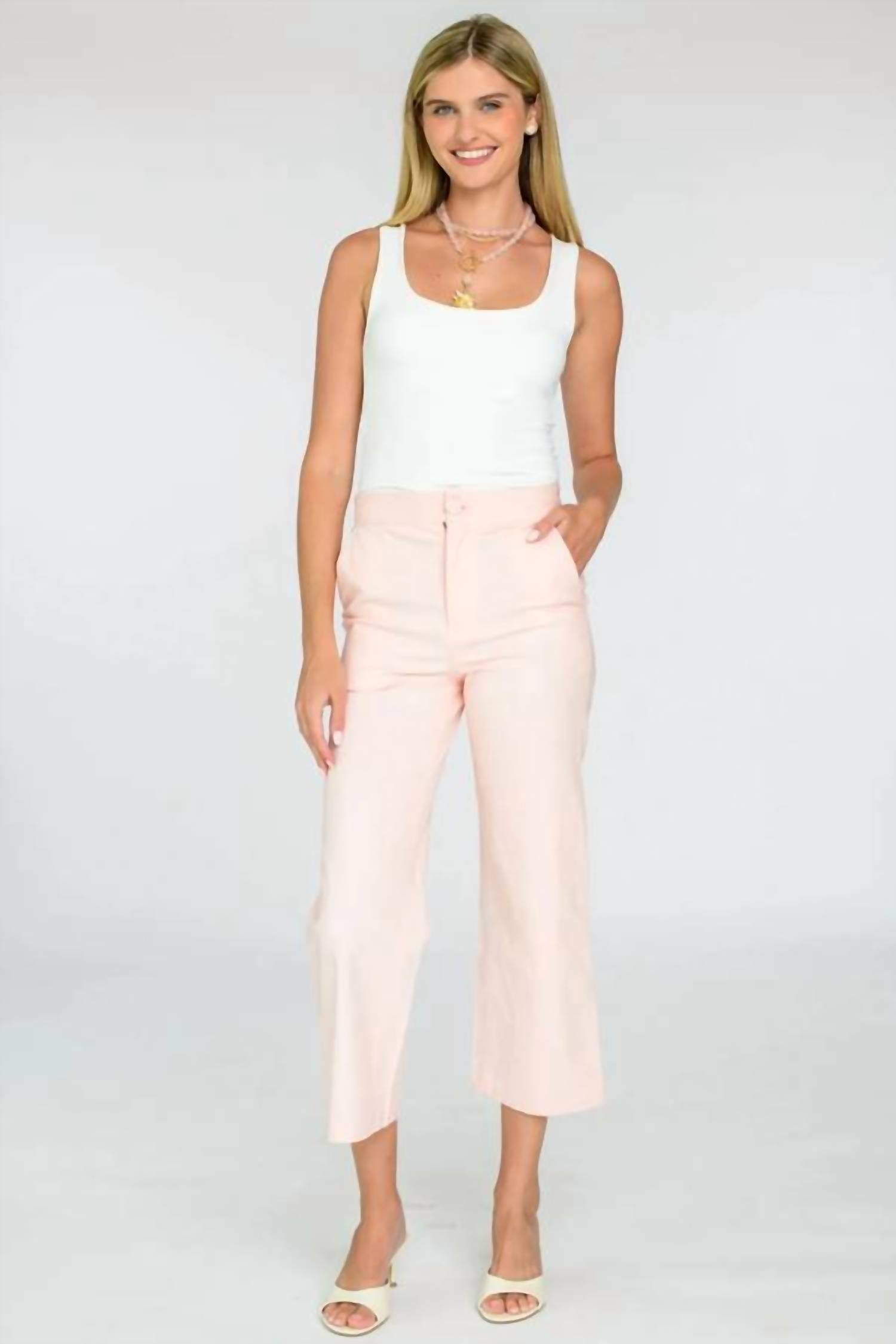 Elizabeth James The Label - Tilda Straight Leg Ankle Length Pant