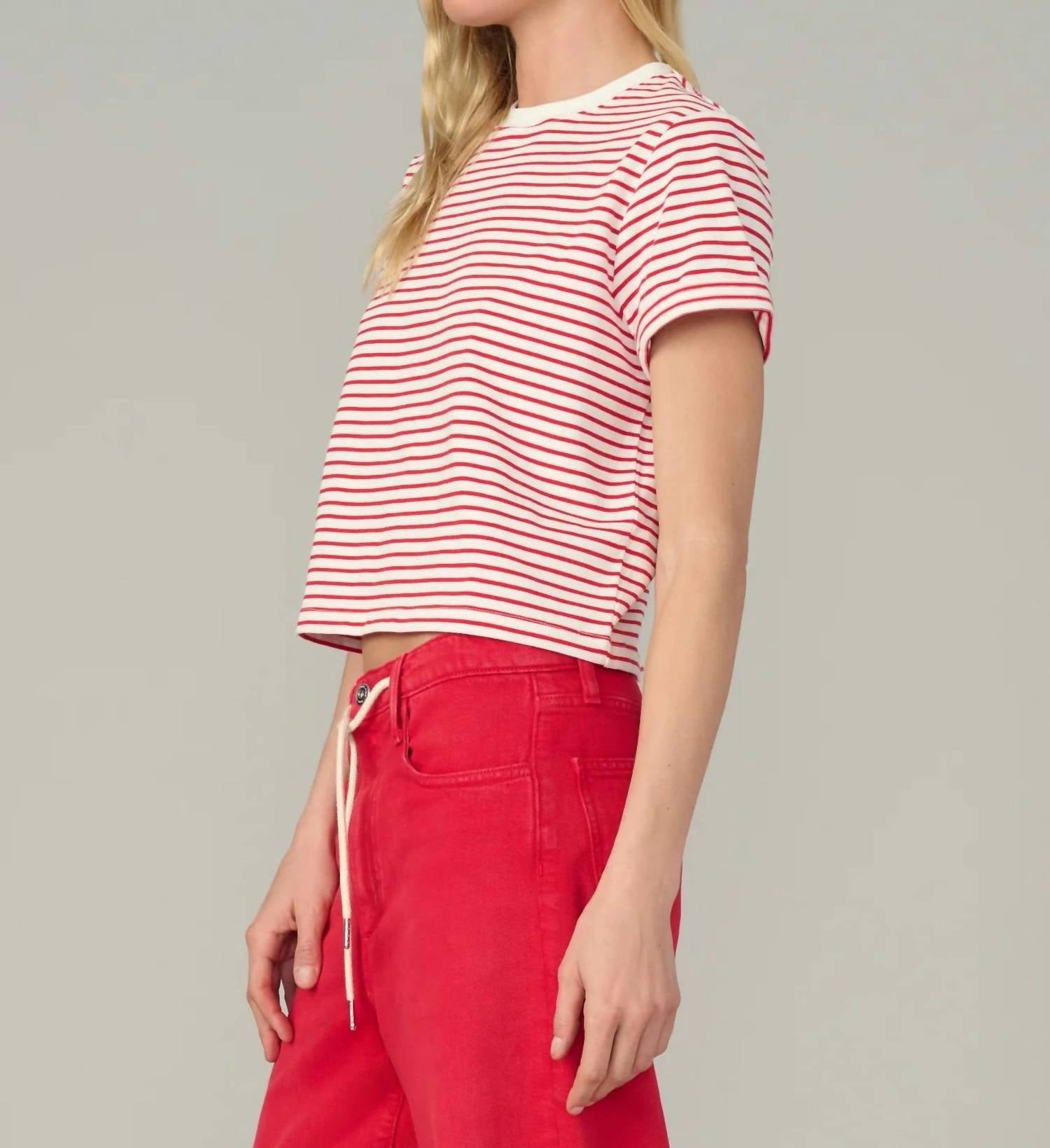 Joe'S Jeans - Stripe Boxy Tee