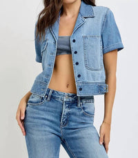 Risen - Shanda Short Sleeve Denim Jacket