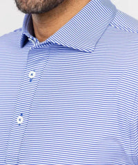 Turtleson Men's Polo Shirt in marine - men's shirt - detail view