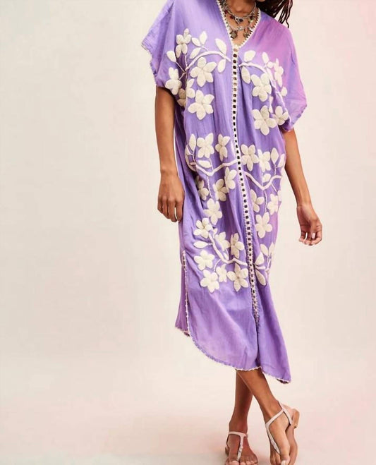 Momo - Ibiza Embroidered Kaftan Midi Dress