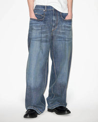 ISABEL MARANT PRE-LOVED Janael pants in dark blue - men's jeans