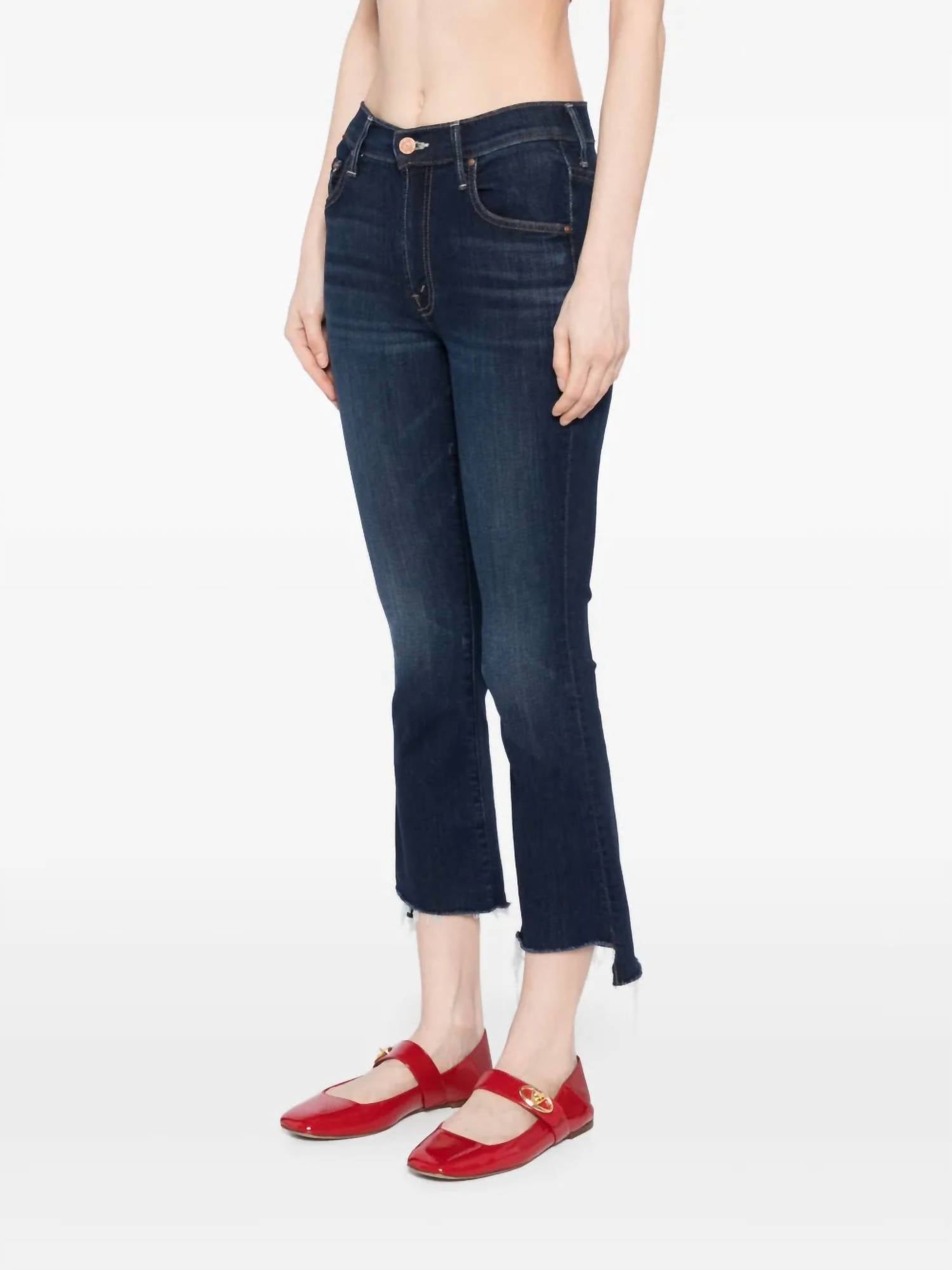 Mother - Lil' Insider Crop High-waisted Boot Cut Jeans