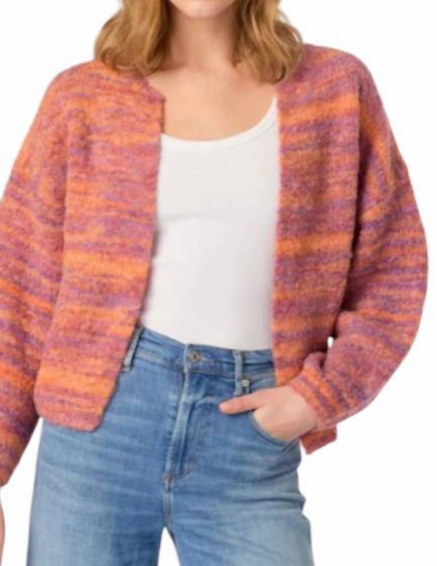 J. Society - Novelty Open Front Cardigan