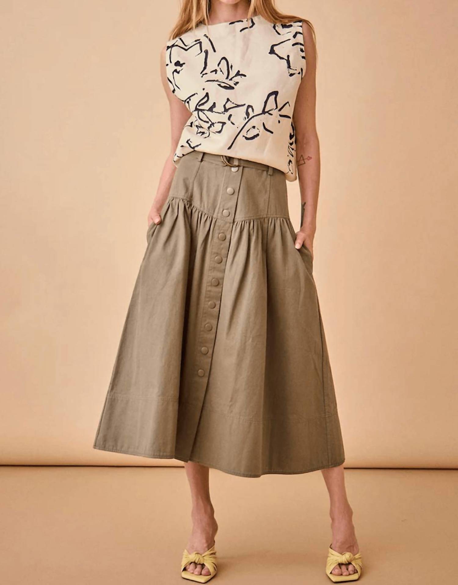 Hunter Bell - Delaney Midi Skirt