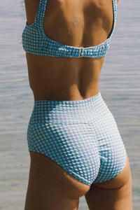 Montce - Women's Full Coverage High Rise Bikini Bottom