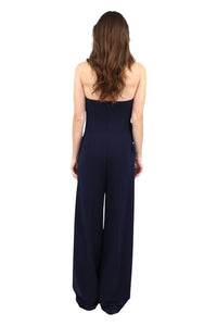 Lucian Matis - Floral Spray Strapless Jumpsuit