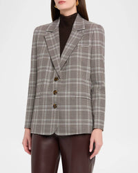 Alice + Olivia - Michael Plaid Boxy Blazer