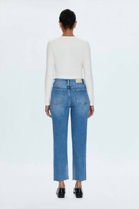PISTOLA Charlie High Rise Classic Straight Jean in rhythm vintage - women's jeans - alternate view