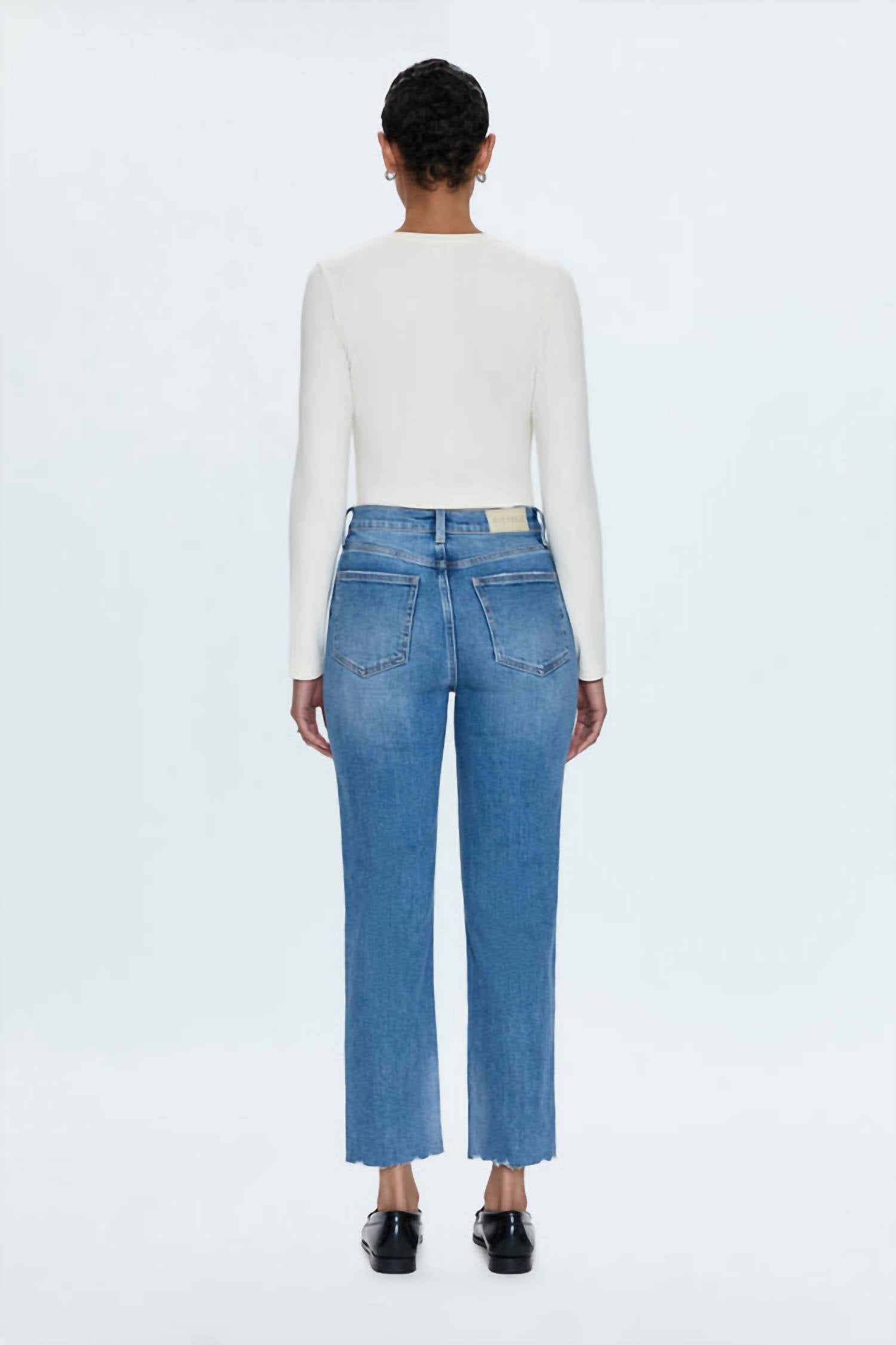 PISTOLA Charlie High Rise Classic Straight Jean in rhythm vintage - women's jeans - alternate view