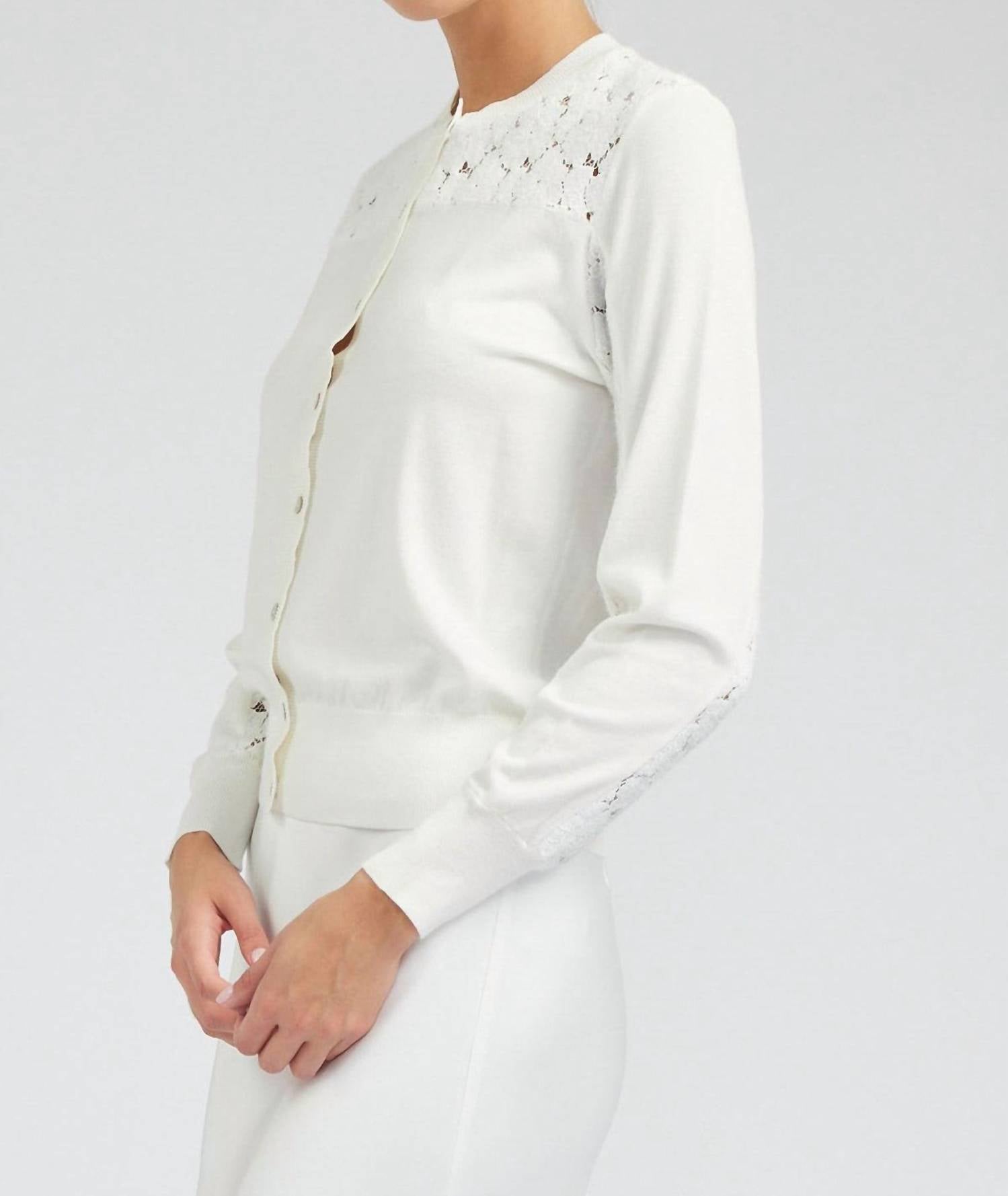 Current Air - Floral Combo Button Down Cardigan