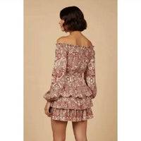Skylar Rose - Off Shoulder Tiered Mini Dress
