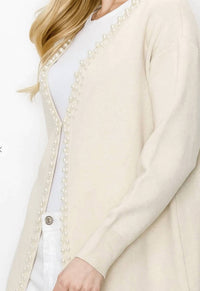 Joh - Syani Knitted Cardigan With Pearl Accents