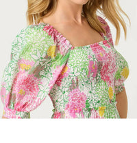 Lilly Pulitzer - Hadly Short Sleeve Smocked Maxi Dress