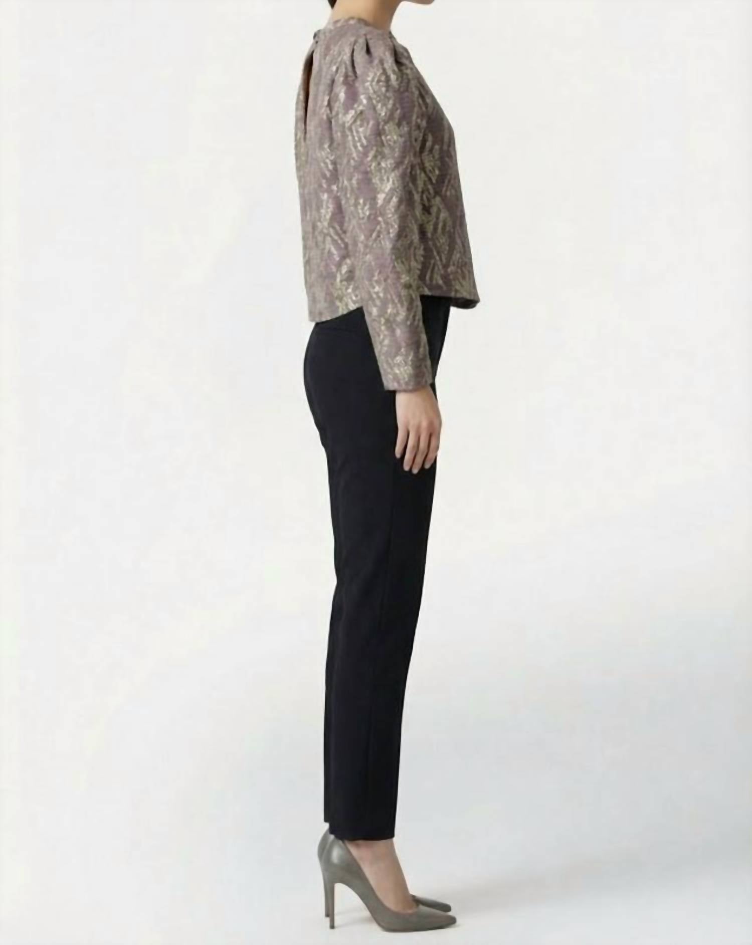 IRO Women's Yepa Long Sleeve Blouse in light purple - women's long sleeve top - alternate view