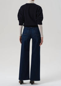 Citizens of Humanity Lyra Long Wide Jean in dark indigo - women's jeans - detail view
