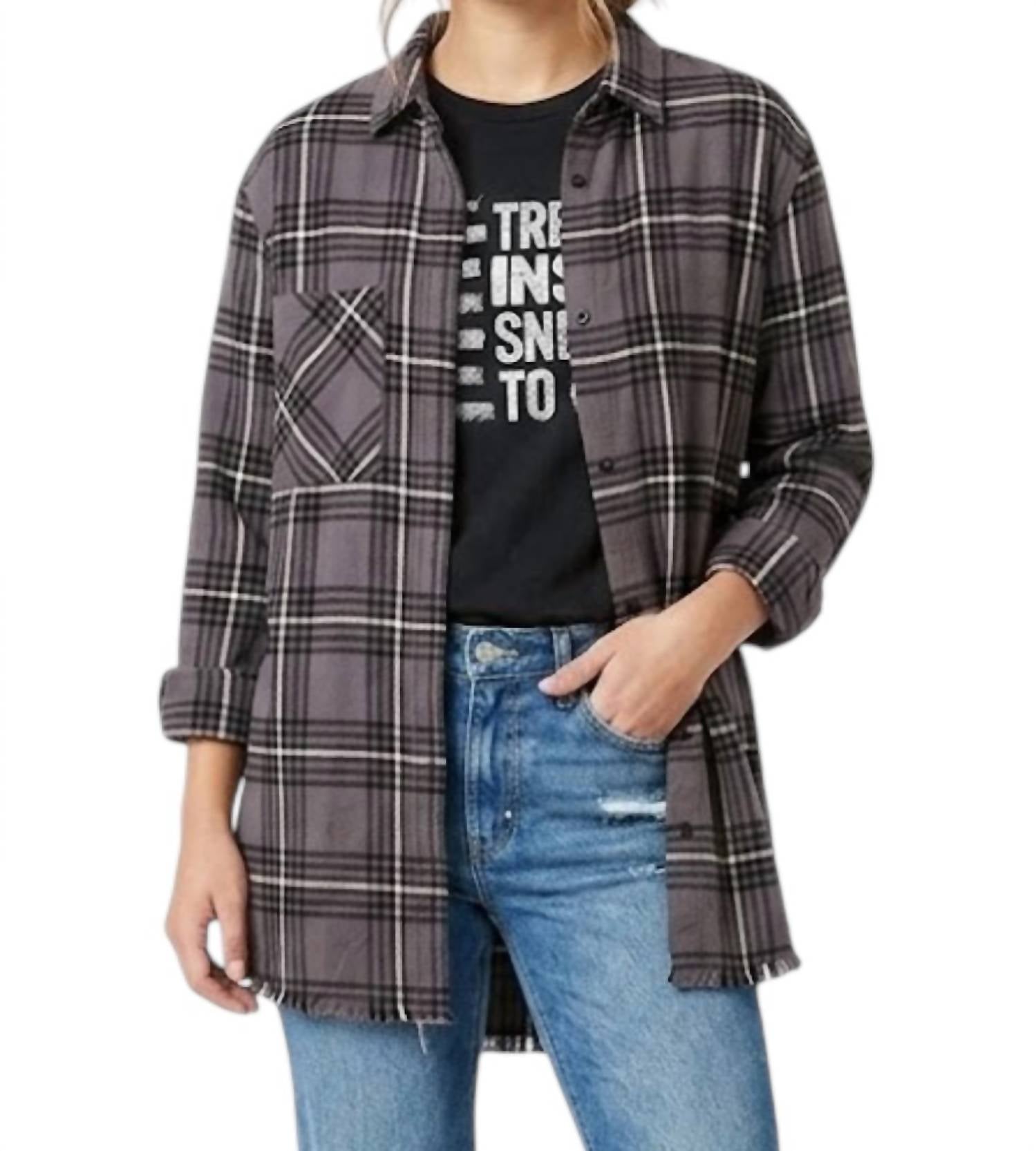 One 24 Rags - Plaid Flannel Shirt