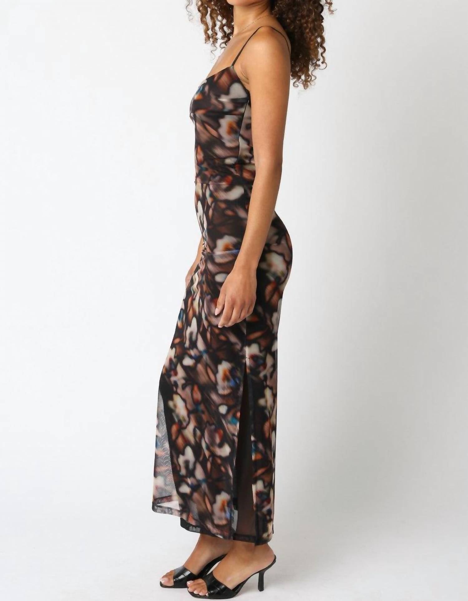 Olivaceous - Lina Mesh Dress