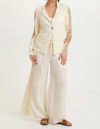 Xcvi - Garcia Smocked Pull-on Wide Leg Pants