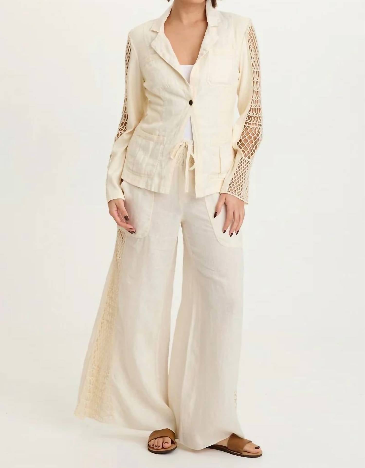 Xcvi - Garcia Smocked Pull-on Wide Leg Pants