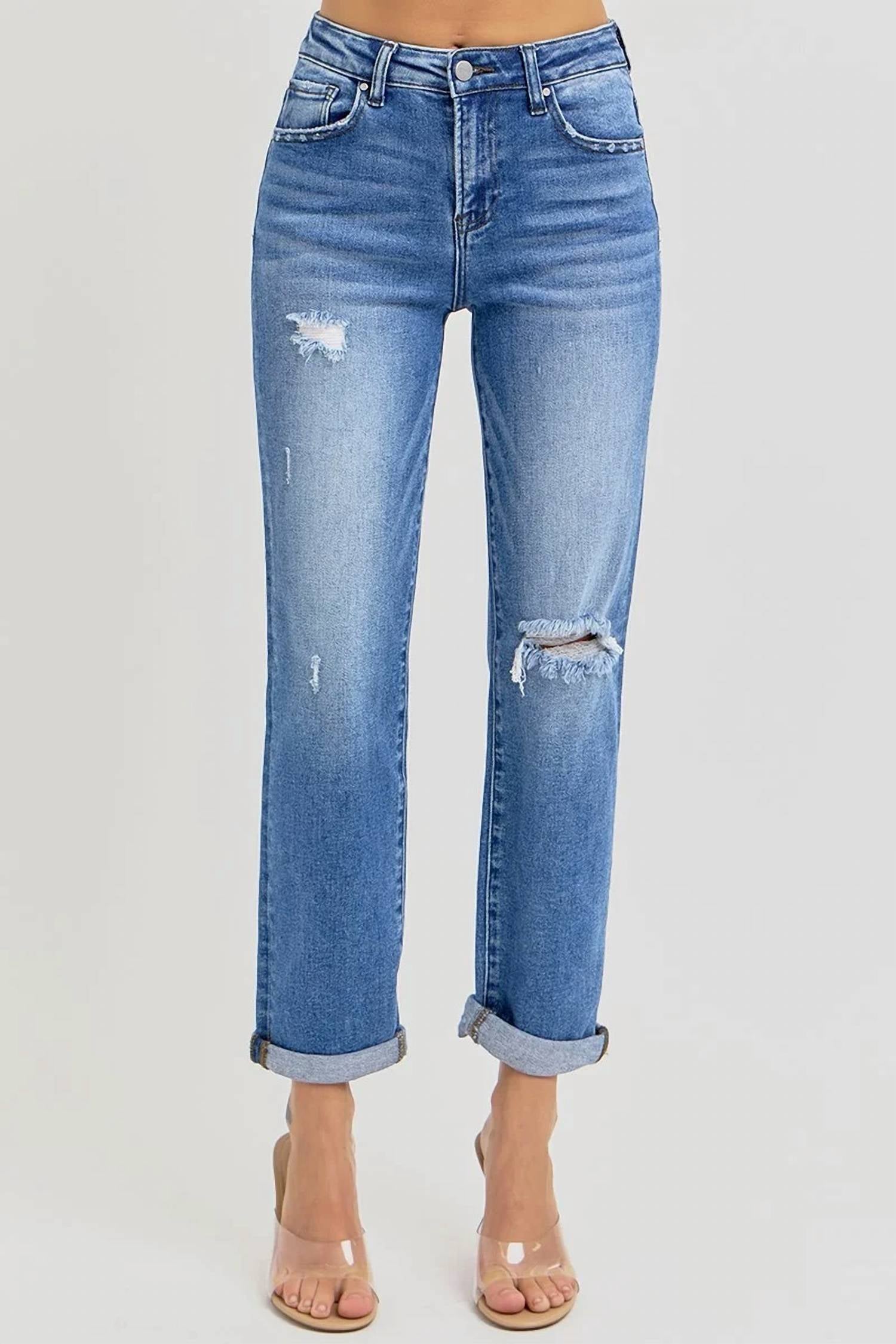 Risen - Ginny High Rise Girlfriend Jeans