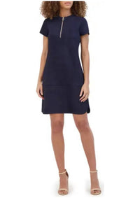 Kensie - Faux Suede Shift Dress