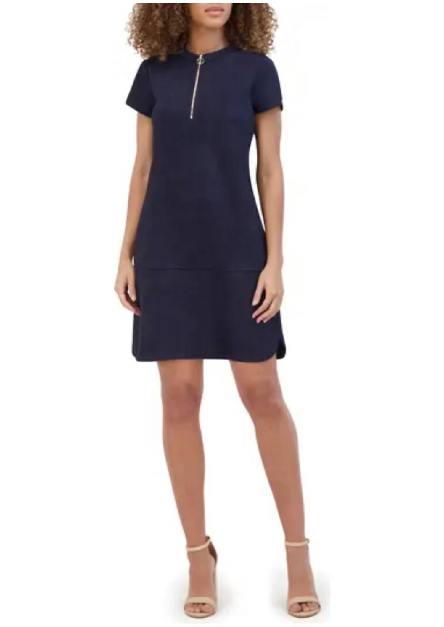 Kensie - Faux Suede Shift Dress