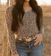 Sterling Kreek - Leopard Babe Long Sleeve Top