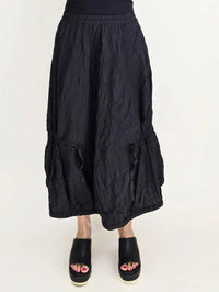 Noen - Shadow Crinkle Midi Skirt
