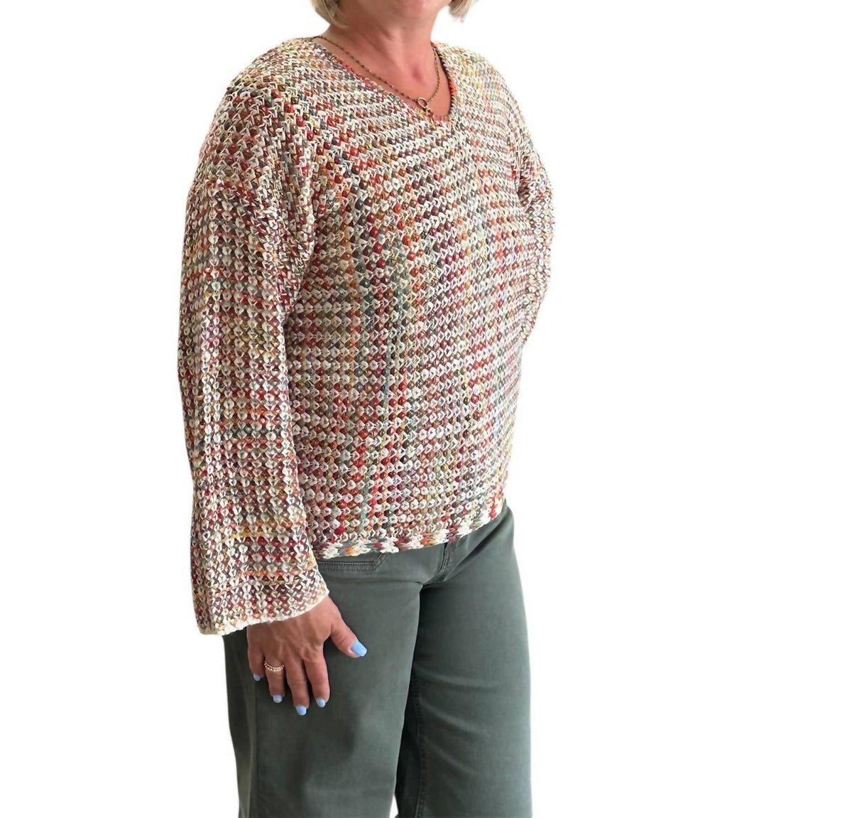 Charlie B - Long-Sleeve Yarn Sweater