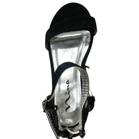 Nina Girls Hidi Dress Sandals in black microsuede 1 - kids' sandal - alternate view