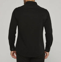 7Diamonds Girona Long Sleeve Shirt in black - men's shirt - alternate view