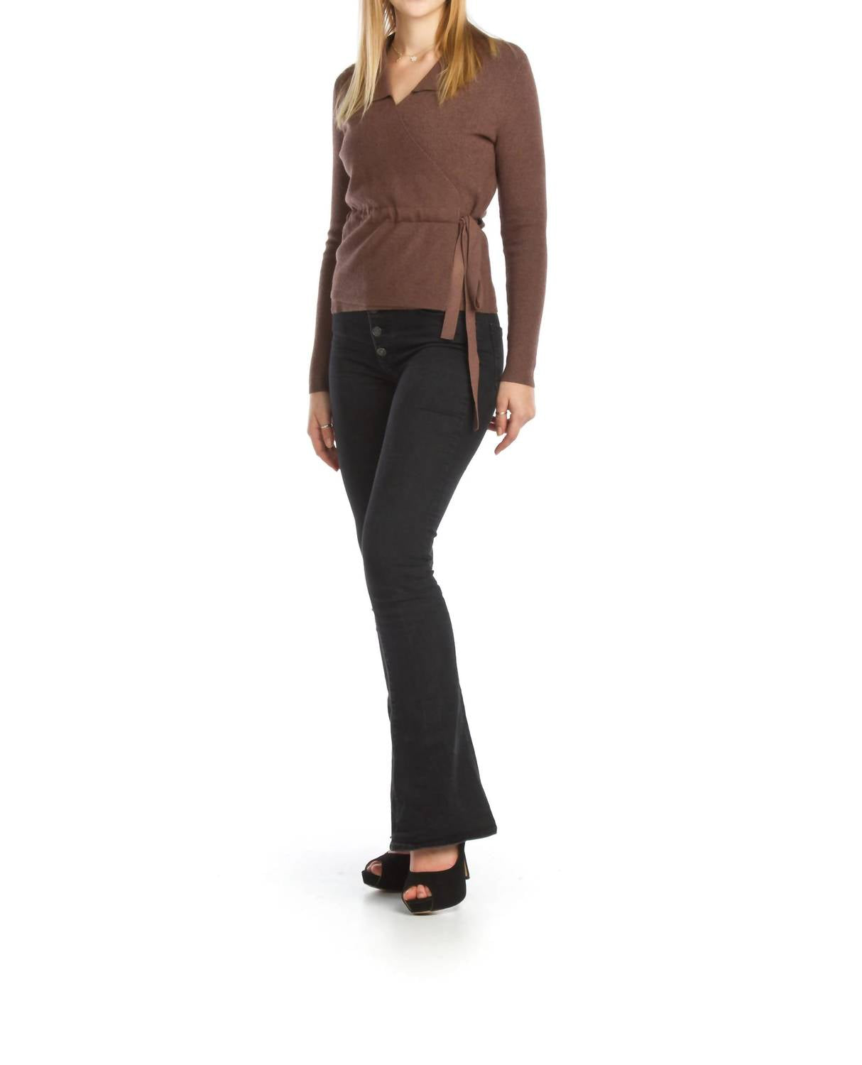 Papillon - Wrap Style Sweater Top