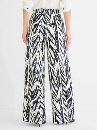 Nic + Zoe - Crosshatch Linen Wide Leg Pant