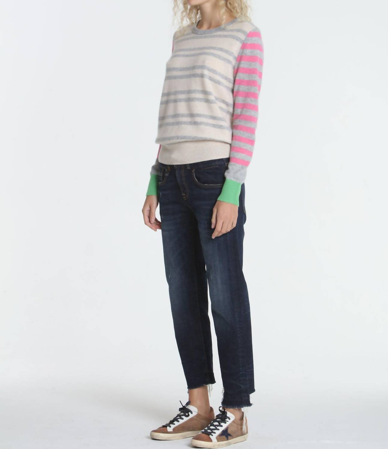 Label+Thread - Women's Jessie Stripe Crew Sweater